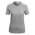 Adidas Damen T-Shirt (Short Sleeve) W 3S T, Medium Grey Heather/White, GL0785, S/S