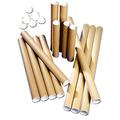 150 x (Size 50mm-A2) Cardboard Postal Tubes Strong Quality Mailing Shipping Dispatching Brown/Yellow