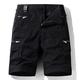 Youthful flying Mens Cargo Shorts Combat Casual Cotton Shorts with Multi Pockets Workwear Summer(Size:5XL,Color:black)
