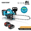 KAKYOIN-Tronçonneuse électrique sans fil tronçonneuse sans balais huile lubrifiante batterie au