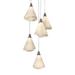 Hubbardton Forge Mobius 5 - Light Cluster Pendant Fabric in Gray | 11.3 H x 17.3 W x 17.3 D in | Wayfair 131122-1011