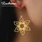 Lucktune-Boucles d’oreilles pendentif fleur pour femme Boucles d’oreilles de fleurs de fleurs en