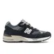 New Balance Women's Made in UK 991 in Blue/White/Grey Suede/Mesh, size 4.5 Narrow