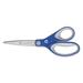 Westcott KleenEarth Soft Handle Scissors 8 Long 3.25 Cut Length Blue/Gray Straight Handle