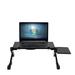 AAOMASSR 48 x 26cm Portable Home Use Assembled Folding Table Black