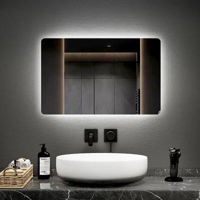 LED-Lichtspiegel Wandspiegel mit Beleuchtung led Badspiegel Klein mit Beschlagfrei, 2 Lichtfarbe
