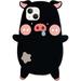 Phone Case for iPhone 12 Pro Max Case Kawaii Piglet Phone Cases 3D Silicone Cartoon Case Cute Case Soft Rubber Shockproof Protective Case for Women Girls (Pig Black)