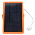 Solar Lamp 1Pc Solar Power Lamp Outdoor Led Lamp Multifunctional Night Light (Orange)