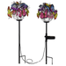 2 Pack Solar Outdoor Butterfly Lights Garden Decor with Butterfly Decorative Garden Patio Access