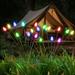 SolarEra Garden Solar Stake Firefly Lights Ground Plug Automatic Sensing Multicolor Changing IP65 Waterproof LED Wind Blows Swaying Lights 4Pcs Multicolor