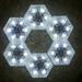 Lighting Ceiling Solar Light Solar Garden Ice Tile Buried Ornaments Solar Garden Lights Imitation Glass Floor Tile Lights Ambient Lights White Light Lights Outdoor Decorative Hexagonal White