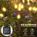 SolarEra Garden Solar Stake Firefly Lights Ground Plug Automatic Sensing Multicolor Changing IP65 Waterproof LED Wind Blows Swaying Lights 2Pcs Yellow