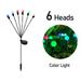 2 Pack Solar Garden Lights - 6 LED Solar Firefly Lights Waterproof Solar Garden Swaying Light Sway By Wind Solar Outdoor Lights for Yard Patio Pathway Decoration