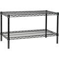 14 Deep x 72 Wide x 14 High 2 Tier Black Starter Shelving Unit