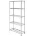 5-Shelf Storage Shelves Heavy Duty 5 Tiers Standing Shelving Units Adjustable Metal Organizer Wire Rack Chrome