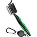 Golf Club Brush Golf Groove Cleaning Brush 2 Sided Golf Putter Wedge Ball Groove Cleaner Kit Cleaning Tool GOF Accessories (Green)