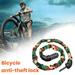 Washranp Bike Chain Locks Waterproof Anti-theft Alloy Steel Heavy Duty Anti-Theft Bicycle Chain Lock with 5-Safety Password Digit Combination