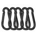 FaLX Set of 5 Climbing Carabiners - Strong Load-bearing Solid Construction - Electroplated High Strength - Heavy-Duty Quick Link Carabiner Rope Connectors - Camping Supplies