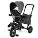 Infans 7-In-1 Kids Baby Tricycle Folding Steer Stroller w/ Rotatable Seat Grey