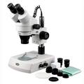 AmScope 3.5X-180X Binocular Stereo Zoom Microscope with Dual Halogen Lights New