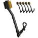 5 Pack Golf Club Brush and Club Groove Cleaner Set Golf Club Brush Golfing Equipment Accessories for Golf Clubs Balls Clothing Shoes Golf Aids Easily Attaches to Golf Bag