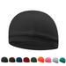 Quick Dry Cycling Caps Sports Running Motorcycle Helmet Inner Liner Beanie Caps Moisture Wicking Cooling Outdoor Sport Hat Black