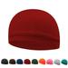 Quick Dry Cycling Caps Sports Running Motorcycle Helmet Inner Liner Beanie Caps Moisture Wicking Cooling Outdoor Sport Hat Red