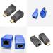 US 1080P HDMI Extender To RJ45 Over Cat 5e/6 Network LAN 4K Ethernet Adapter