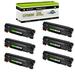 GREENCYCLE 6 Pack Compatible for HP 83X CF283X Black Toner Cartridge Replacement with Laserjet Pro MFP M201dw M201n M225dn M225dw M225rdn Printer