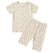 Rovga Outfits For Toddler Girls 2023 Summer New Children S Pajamas Pure Cotton Skin Friendly Middle And Young Children S Top Baby Clogs Household Clothing Set