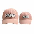 ZRBYWB Parent Child Outfit Unisex Baseball Cap Classic Low Profile Cotton Baseball Cap Embroidery Mama Labeling Letter Soft Unconstructed Toddler Hat