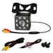 Fusipu 1 Set Rear View Camera with Mount Bracket High Clarity 4/8/12 LED Light Waterproof 170 Degree Wide View Angel Universal Night Vision Blind Spot Parking Camera Vehicle Supplies