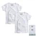 Luvable Friends Baby Unisex Side Snap Shirts White Short-Sleeve 0-3 Months