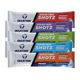OVERTIME 55-SINGLE SERVE Sugar Free Shotz, Electrolyte Drink Mix, 16.9 oz,