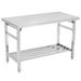 24 x 47 Inches Folding Stainless Steel Work Table