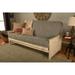 Somette Lexington Full-size Futon Set in Weathered White Finish with Mattress