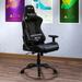 Gaming Chair Office Computer Game Chair, Height Adjustment with Headrest and Lumbar Pillow E-Sports Swivel Chair