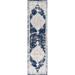 JONATHAN Y JONATHAN Y Rosalia Ornate Medallion Modern Area Rug 2 X 8 - Ivory/Navy