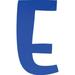 Acrylic Letter E Icebold 4 Tall Transparent Dark Blue Custom Wedding Plastic Letters Reception Alphabet Sign