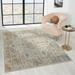 Luxe Weavers Floral Pattern Cream 5x7 Area Rug Non-Shedding Carpet