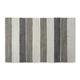 Gray Color Block Cotton Chindi Rug 4x6Ft