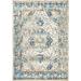Vintage Area Rug for Living Room Distressed Medallion Transitional Oriental Carpet Rug for Bedroom Beige/Blue
