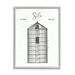 Stupell Industries Detailed Silo Diagram Rustic Countryside Farm Structure Graphic Art Gray Framed Art Print Wall Art Design by Lettered and Lined