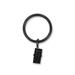 Lumi 1-1/4 in. Dia. Curtain Clip Rings (7-Pack) - 1.25 Matte Black