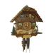 Cuckoo Clock Black Forest house with moving wood chopper