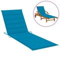 Gecheer Sun Lounger Cushion Blue 78.7 x19.7 x1.2 Fabric