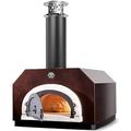 Chicago Brick Oven Wood-Burning Outdoor Pizza Oven CBO-750 Countertop Oven with Copper Vein Hood
