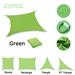 Waterproof Shade Sail Garden Canopy Sun Shade Camping Gazebo Outdoor Awnings Carport Pool UV Block Square Rectangle Triangle