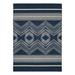 Afuera Living Indoor Outdoor Danton Polyester Area 7 x9 Rug in Navy and Ivory