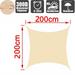 Beige Waterproof Shade Sail Square Rectangle Triangle Shade Cloth Outdoor Awning Garden Patio Grey Shade Every 3x3m 3x4m 3x5m